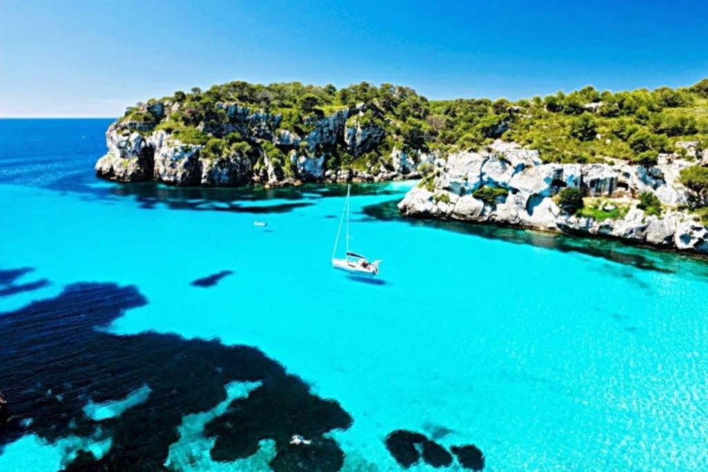 شقة Miravent Terraza Y Jardin Frente Al Mar Menorca فورنيلس المظهر الخارجي الصورة