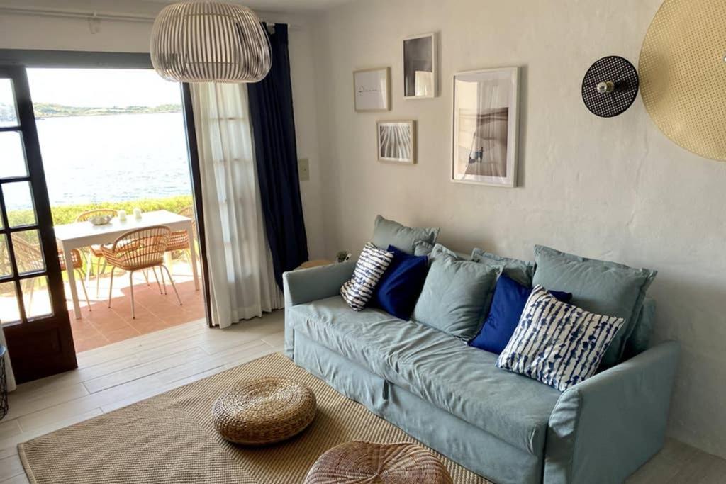 شقة Miravent Terraza Y Jardin Frente Al Mar Menorca فورنيلس المظهر الخارجي الصورة